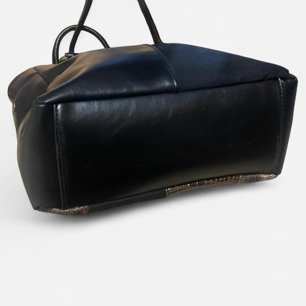 Faux Leather Patchwork Bag - image 5